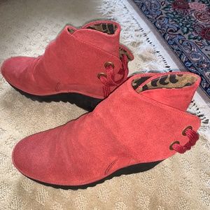 FLY London Burnt Orange Brand New Bootie Heels